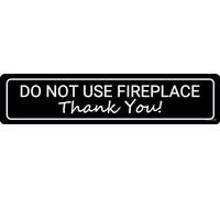 ECOOMAX Do Not Use Fireplace Metal Tin Sign Wall Plaque Room Door Decor Club Bar Garage Tin Plates Indoor & Outdoor Wall Decor 16X4 Inch