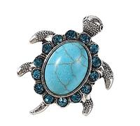 Ecooon Health and Longevity Turquoise Sea Turtle open ring gifts for women and men parents families