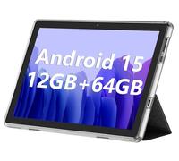 EcoPad Android Tablet, 10.1 inch Android 13 Tablets 6GB RAM 64GB ROM 1TB Expand, 1280x800 IPS HD Touchscreen, 6000mAh Battery, Bluetooth, Dual Camera, GMS, WiFi （Silver