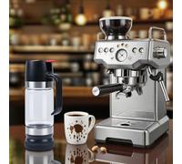 Ecopandy 2PACK 315ML/11oz glass honey pot drizzler, No Drip Honey Maple Syrup Dispenser with Handle, High Borosilicate Glass Clear Honey Jar Pot for Honey, Syrup, Jam, Spices Home Kitchen (1* Black)