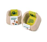 EcoPetBox Disposable Pet Bowl - Eco Friendly - Leak Free - Safe - Super Easy (3 Pack)