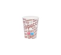 ECOPICNIC Pack of 1500 Coffee Cups 150 ml Diameter 70 mm Disposable Cups White with Print Environmentally Friendly Paper Cups for Coffee Tea Hot Drinks Office Catering Party Paper Cups to Go