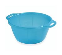 Ecoplast Round Laundry Basin 17 Litres Plastic Laundry Basket with Handles, Anthracite, 26 x 27.5 x 20 cm