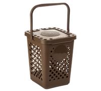 Ecoplast Wet Collection 10 litres, Perforated Waste Bin, Brown