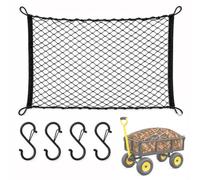 ECOPMAX Cargo Net for VEVOR 500 lbs Garden Cart, Elastic Utility Wagon Net | For Garden Carts
