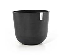 ECOPOTS Oslo 55 Round Pot with Water Reservoir - Diameter 55 x Height 48 cm - 85.6 L - Dark Grey