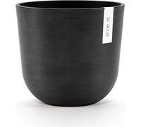 Ecopots Oslo Planter with Water Reservoir - Dark Grey - Ø 25 cm, height 21.8 cm