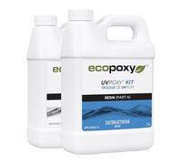EcoPoxy UVPoxy Kit (2L) - Clear Epoxy Resin, Liquid, Surface Protective Coating