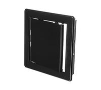 ECOPRO VENT 150 x 150 mm Black Plastic Access Panel - ABS Inspection Hatch Panels for Fuse Box Cover Cabinet, Plumbing & HVAC Systems - Wall or Ceiling Access Hatch Door for Openings