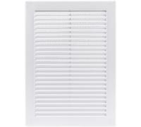 ECOPRO VENT 180 x 250 mm White Rectangular Vent Grille with Protective mesh. Lightweight Plastic Ventilation Register/Cover. Indoor and Outdoor Soffit Vent