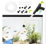 Ecoret-Pro Gravel Vacuum Cleaner Aquarium Set, 5-in-1 Strong Adjustable Water Change Cleaning Set, Aquarium Suction Substrate Cleaning for Water Changes, Sand Washing, Water Filtering and Water