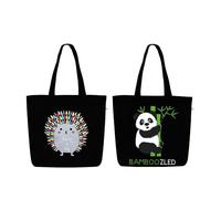 Ecoright Large Canvas Tote Bags for Women, with Inner Pocket, Reusable Tote Bag with Zip for School, Work, Shopping, Beach
