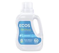 ECOS Laundry Detergent - Fragrance-Free, Plant Based Coconut Derived Laundry Liquid, Vegan and Suitable for Sensitive Skin, Results at All Temperatures 50 Loads, Free & Clear, 1.5L
