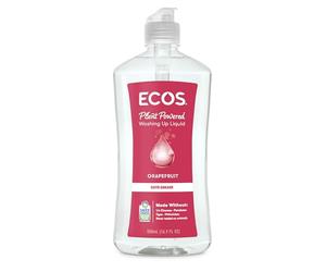 ECOS Washing Up Liquid - Plant Powered Dish Soap, Dishwashing Liquid Tough on Grease & Food Residue, Hypoallergenic & Vegan, Gentle on Hands, Grapefruit 500ml