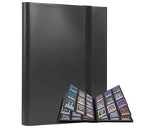 ECOSEAO 9-Pocket Trading Card Binder, 360 Pockets Card Album Holder,Card Collection Folder for MTG, Yu-Gi-Oh!, Sports Trading Cards (Black)
