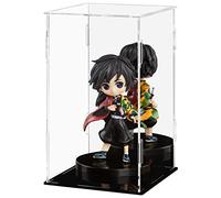 Ecoseao Acrylic Display Case with Mirror, Clear Acrylic Organizer Box Assemble Countertop Dustproof Protection Showcase for Action Figures, Collectibles, Home Storage (15cm x 15cm x 25cm)