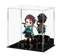 Ecoseao Acrylic Display Case with Mirror, Clear Acrylic Organizer Box Assemble Countertop Dustproof Protection Showcase for Action Figures, Collectibles, Home Storage (20cm x 15cm x 20cm)
