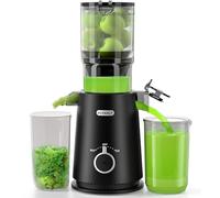 ECOSELF - 4.3" Large Juicer Machines for Family Needs, Professional Hands-free Cold Press Juicer for Whole Fruits and Vegetables, Self Feeding for Machine
