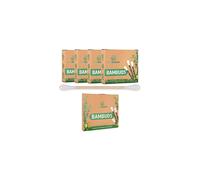 EcoShoots Bamboo Cotton Buds | 400 Q Tips | Organic Cotton Wool Buds | Recycled Plastic Free Packaging | GOTS Certified Organic Cotton Ear B