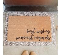 Ecosides Best Wishes Schitt’s Creek Doormat, 10"x14", Coconut Coir, Pop Culture, Water Resistant, Spot Clean Only