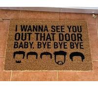 Ecosides NSYNC Doormat, Funny, 8 Sizes, 0.5" Thick, Non Slip, Water Resistant, Welcome, Casual, Spot Clean Only