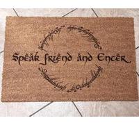 Ecosides Speak Friend and Enter Doormat, Custom Door Mat for Front Door, Personalized Custom Doormat, Lord of The Ring Gift