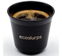 EcoSlurps Espresso Coffee Cups British Designed Coffee Gift no Handle Double wall Insulated Stainless Steel Coffee Cup Made from Recycled Steel. Bean to Cup Coffee Machines Gift (1, Large 250ml)