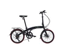 ECOSMO 20" Lightweight Alloy Folding City Bike Bicycle, full disc brakes Small foldup size so fits most car boots easily, 7 Gears,11.5kg - 20AF09BL
