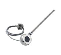 ECOSO 800W Chrome WiFi Thermostatic Vertical Radiator Heated Towel Rail Heating Element UK Plug