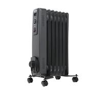 ECOSO Lio 1500W Anthracite UK Plug Oil Filled Electric Radiator - 540mm x 240mm