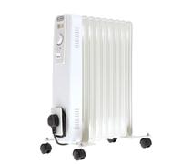ECOSO Lio 2000W White UK Plug Oil Filled Electric Radiator - 540mm x 240mm