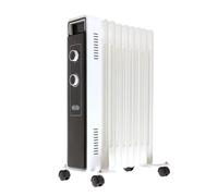 ECOSO Luan 2000W White UK Plug Oil Filled Electric Radiator - 620mm x 240mm