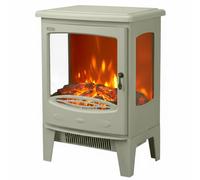 ECOSO Sage Leaf Green Electric Stove with Built In Fan Heater 548 x 390mm