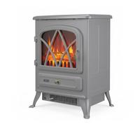 ECOSO Siena Sage Leaf Green Electric Stove with Built In Fan Heater - 548mm x 415mm