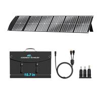 Ecosonique 100W Portable Foldable Solar Panels Charger Fast Charging with USB-C PD3.0 USB-A QC3.0 DC 20V Lightweight with Kickstand for Camping Power Station Solar Generators Cell Phones Power Banks