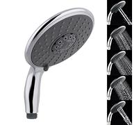 ECOSPA Large Shower Head 150mm Diameter 5 Function Modes High Pressure Handheld Shower Head Chrome Finish