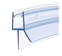 ECOSPA PRE Curved Shower Door Seal Strip for 6-8mm Glass Screens or Door - Perfect Shower Screen Seal Replacement with Adjustable Length (Curved) (Seals Gap up to 15mm)