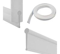 ECOSPA Replacement Rubber Seal for Folding Bath Shower Screen Enclosures • White • 2 Metre (2 metres, White)