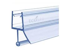 ECOSPA Rubber & Plastic/Shower Screen Seal Strip for 6-8mm Straight Glass Screens or Doors • Seals Gaps Between 3-6mm