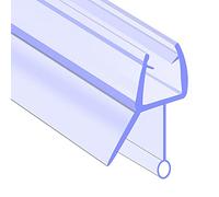 ECOSPA Shower or Bath Screen Door Seal • Fits 6, 7 or 8mm Glass • Straight Fin + Bubble Shape • Seals Gaps of up to 9mm • 90cm or 2 metre Lengths (90 cm)