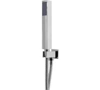 EcoSpa Shower Wall Elbow Outlet with Holder, Hose and Handset in Chrome