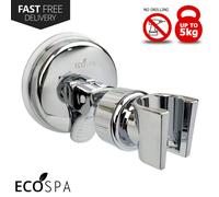 ECOSPA Suction Shower Handset Holder in Chrome Adjustable