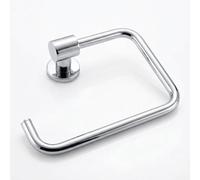 EcoSpa Wall Mounted Square Toilet Roll Holder - Polished Chrome Finish, Concealed Fixing Plate, Easy Installation, Durable Bathroom Accessory