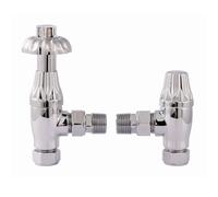 EcoSpa Westminster Thermostatic Valve - Angled - Chrome (Pair)