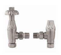 EcoSpa Westminster Thermostatic Valve - Angled - Satin Nickel (Pair)