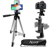 eCostConnection 50 Inch Aluminum Camera Tripod + Universal Tripod Smartphone Mount For Sony Xperia Z3, Xperia Z3, Z2, Z2 Compact, Z Ultra, Z1, HTC Desire 612, M8, 826, 601, & Most Other Smartphones