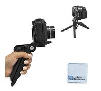 eCostConnection 6.5 inch Adjustable Tabletop Steady-Shot/Hand Grip Tripod for DSLR Cameras & Camcorders + Microfiber Cloth