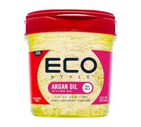 Ecostyle Moroccan Argan Oil Styling Gel, Champagne, All Day Hold, Alcohol Free, Paraben Free, Sulphate Free, No Flaking, Anti-Itch, 473 ml