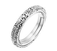 ECOSWAY Astronomical Sphere Ball Ring Cosmic Finger Ring Circle Couple Lover Jewelry Gifts