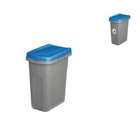 Ecosystem Trash Can 15 Liters Blue Lid Stefanplast